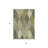 3' X 5' Olive Green Gray And Ivory Argyle Washable Indoor Outdoor Area Rug