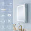 Armoire de salle de bain à DEL encastrée ou en surface avec tablettes en verre réglables-1010761548-1010761538