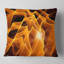 Motif fractal abstrait jaune doré - coussin abstrait imprimé-29892487-29892490