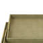 Koi 3pc Nested Serving Tray Set, Faux Shagreen Texture, Sage Green Wood