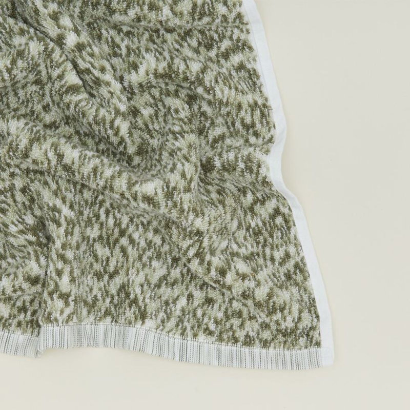 Space Dye Terry Hand Towel, Bath Towel - 1 Pack, Olive/Sage