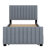 Upholstered Platform Bed With Trundle-704437396
