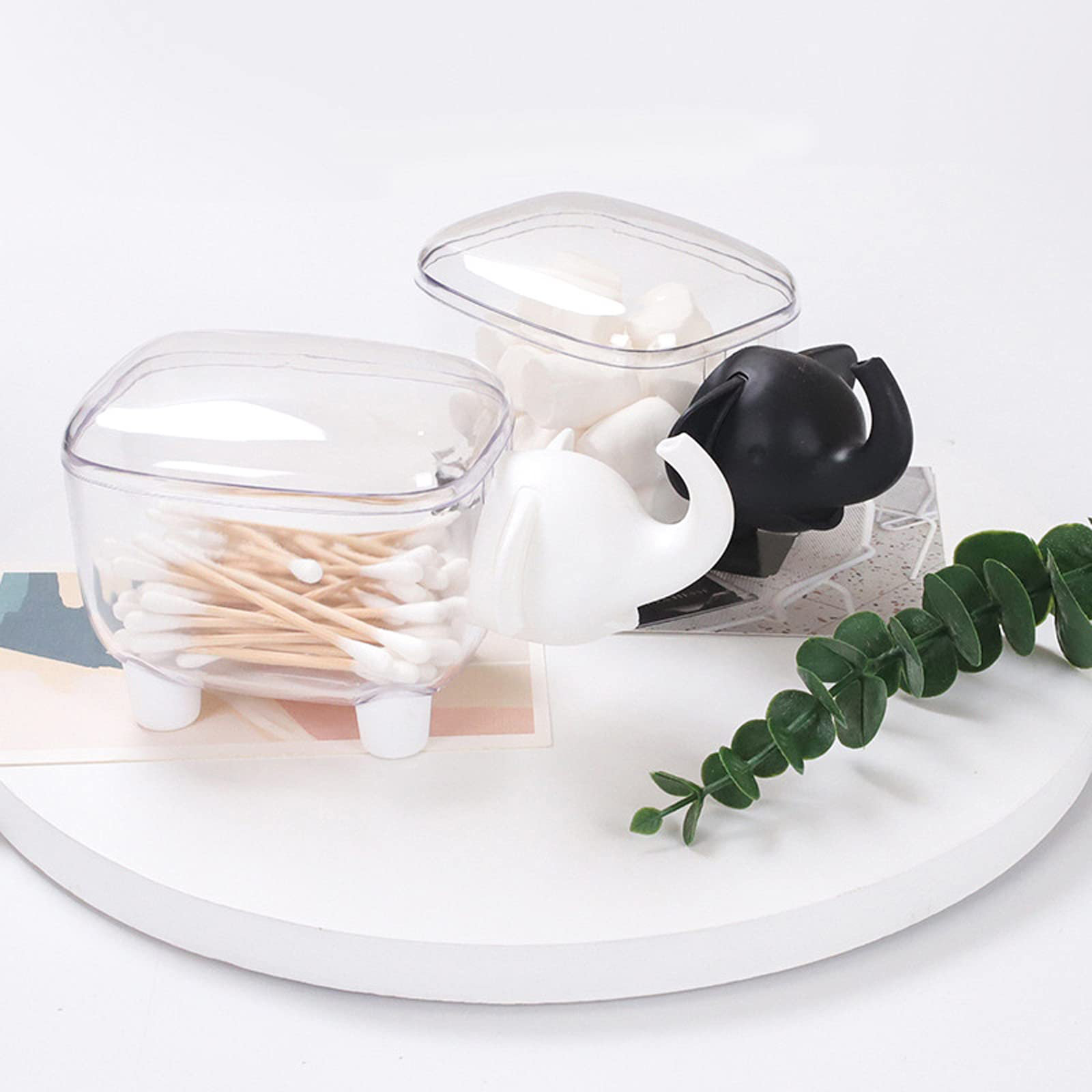 Latitude Run® Cotton Ball Holder Dispenser,Acrylic Qtip Containers With ...