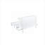 Grand lit plateforme escamotable en pin massif blanc doux pour chambre d'amis et bureau personnel