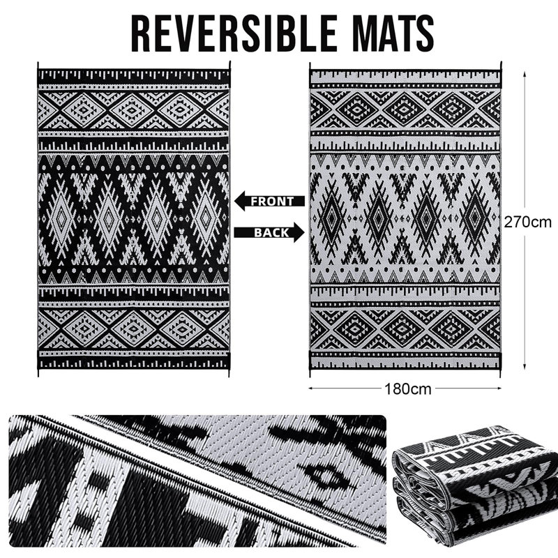 Geometric Shapes Area Rug, Rectangle 180 x 270 cm