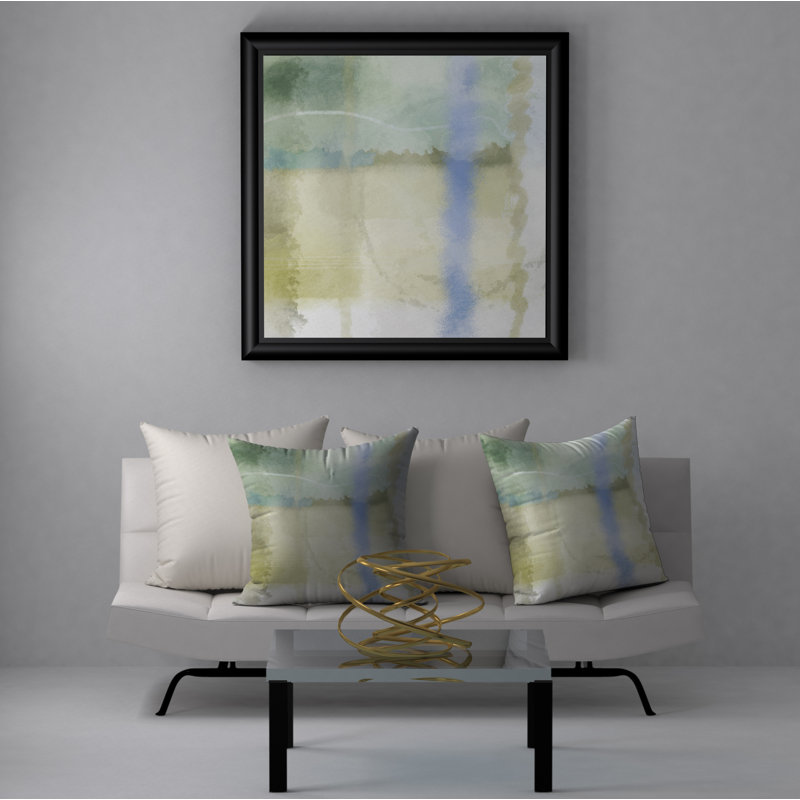 Tiny Abstract Reversible Throw Pillow, 24" x 24"