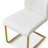     Kimara Modern Faux Leather Diamond Quilt Cantilever Dining Chairs -87145592-105785470
