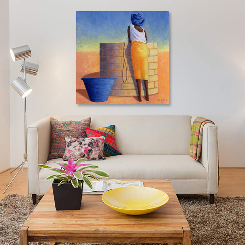 «Well Woman», reproduction sur toile, H 12 po x l 12 po x P 0,75 po, Toile tendue, Pas de tapis