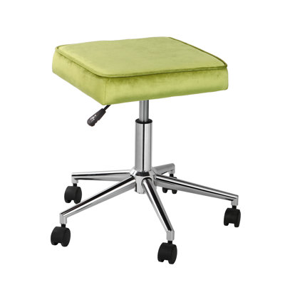 Adjustable Height Lab Stool with Removable Casters/Wheels