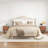 18.14'' Tall 2 Drawer Farmhouse Embossed Nightstands-1801318602