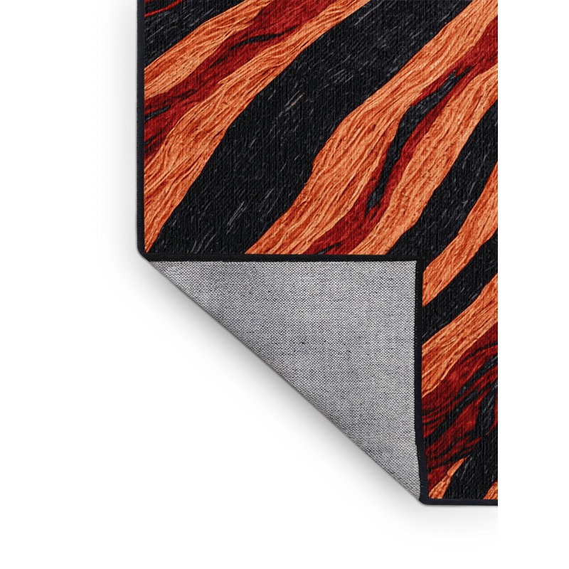 Washable Lava Flows Hawaiian Area Rug, Rectangle 3' x 5'