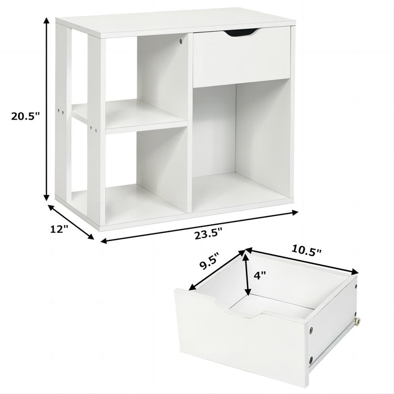 Table de bout avec rangement Armi