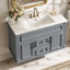 Meuble-lavabo mural 36 po avec lavabo en céramique Mavessa-587443192
