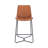 Mehetabel Upholstered Counter Stool with Metal Frame
