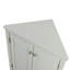 Armoire de rangement triangulaire grise avec tablettes réglables-843251652
