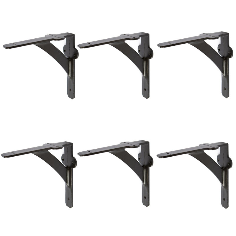 Hammer & Tongs - Iron Shelf Bracket - D150mm - Black