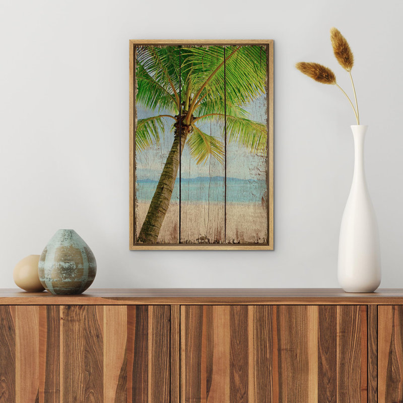 Palmier tropical «Spooky Face Autumn Pumpkins Holiday Halloween Moody Dark Illustration Modern Art Work Decor»