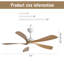 132 cm Modern Ceiling Fan with Led Light and Remote Control-704169215-704169214