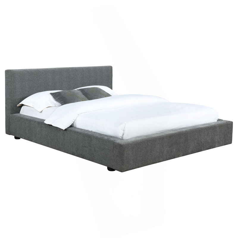 Lit plateforme tapissier Weselyn