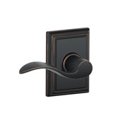 Accent Passage Door Lever with Addison Rosette