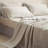 100% Linen Sheets Set, 6 Pcs Natural French Linen Bed Sheets-115229682-115229683