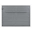 Lit escamotable double pleine grandeur, gris-832066586-832066587