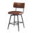 26''Retro Swivel Counter Stools Set Of 2, Counter Stools With Iron Frame,PU Sponge Cushion,Footrest,Suitable For Kitchen/Bedroom/Dining Room.-252402736