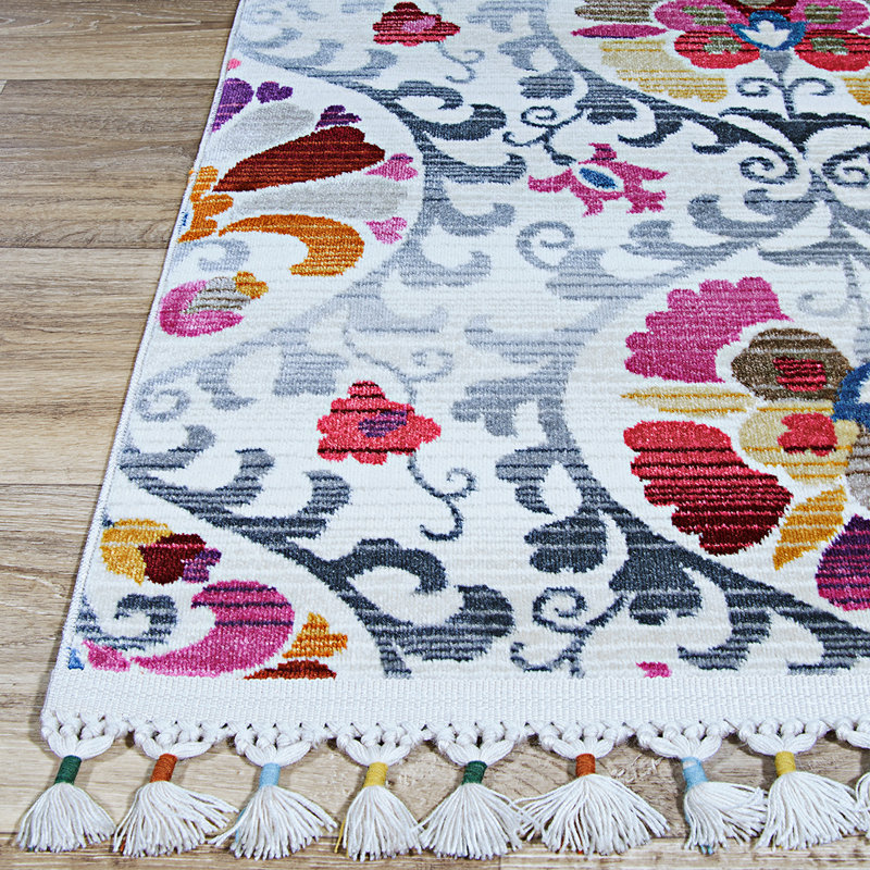 Tapis floral Marlana Marlana, Rectangle 5 pi 3 po x 7 pi 10 po