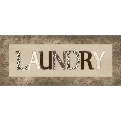 Greige Laundry - Textual Art Print