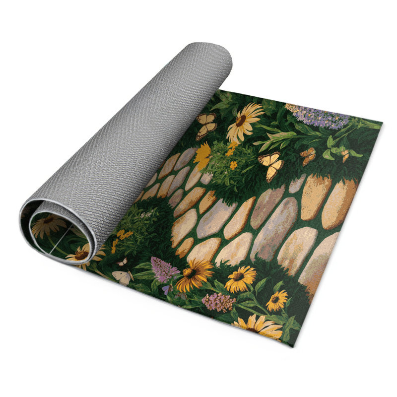 Tapis d'intérieur et d'extérieur vert Nature, Rectangulaire 3 pi x 5 pi