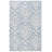 Ferrera Ikat Handmade Tufted Wool Blue / Ivory Area Rug-1138282229