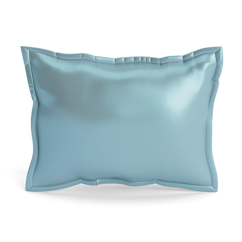 The Met x Ann Gish Venezia 36" W Polyester Lumbar Rectangular Pillow Cover & Insert, Blue, 12"H x 16"W