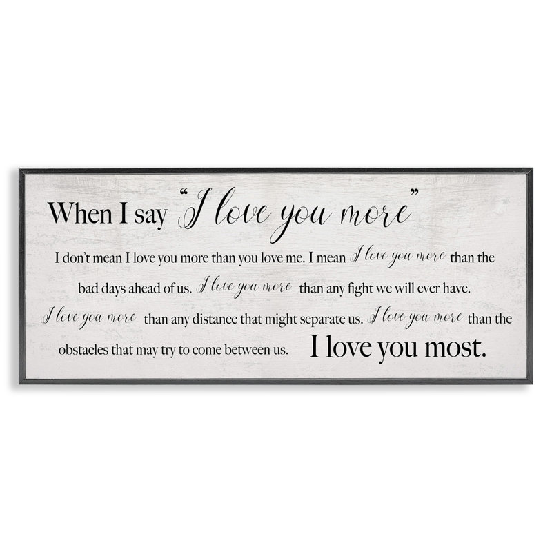 «Love You Most Sentiments», estampe numérique par Daphne Polselli, Giclée encadrée noir minuit, H 10 po x l 24 po