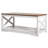 3 Piece Farmhouse Coffee Table Set 40 in with 2 End Table for Living Room