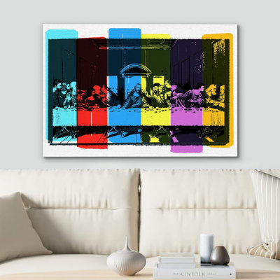 Pop Urban Street " The Last Supper With Neon Color "