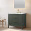 Meuble-lavabo simple 36 po avec plateau en pierre reconstituée Bilroy-1324134648