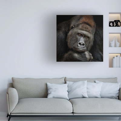 Art mural sur toile tendue - Antje Wenner-Braun, art mural «One Moment In contact» pour le salon, la chambre à coucher ou le bureau - 35 x 35