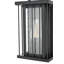 Applique murale d'extérieur noire Lockheart 6,5 pouces