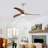 52" Ceiling Fan, Solid Wood Blades Ceiling Fan With Light With Remote Control, Noiseless Reversible Motor, 6 Speed, 3 Color, For Patio Living Room, Bedroom, Office, Indoor-1922236368-1922236373