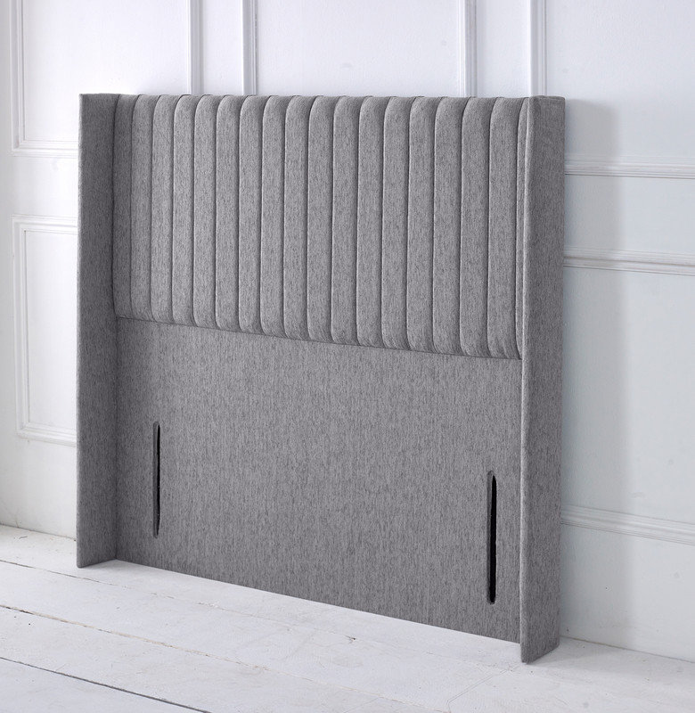 Upholstered Headboard, Double (4'6), Light Grey