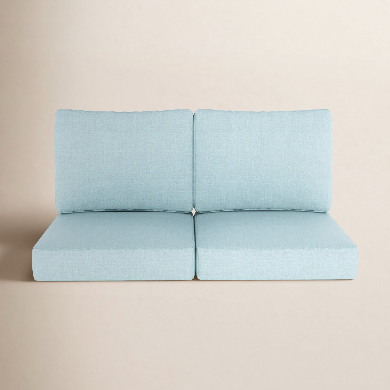 24" Sunbrella® Loveseat Seat and Back Cushion, Sunbrella Bliss Dew