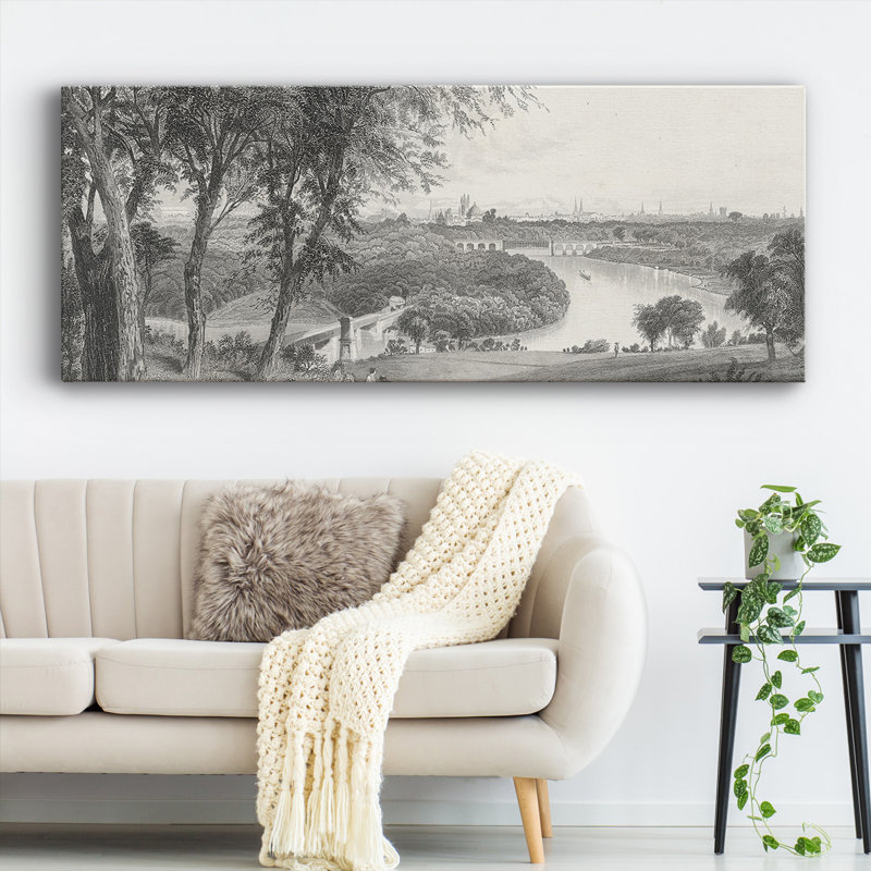 «Philadelphia From Belmont», reproduction sur toile, H 12 po x l 30 po x P 1,5 po
