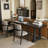 Black Rectangular Solid Wood desk-1832737778
