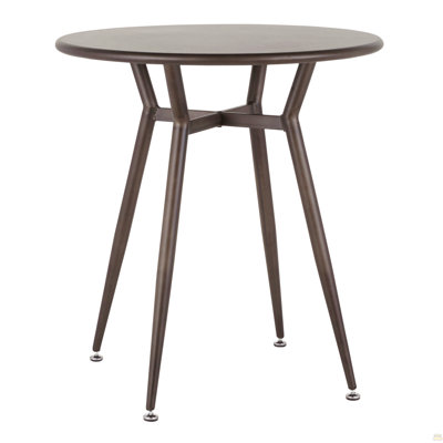 Round Dinette Table In Antique Metal