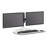 Soar™ Rise Electric Sit/Stand Arm Height Adjustable Silver Motorized Multi Screen Desktop Mount with Shelving Holds up to 10 lbs