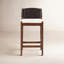 Lulu Upholstered Stool with Solid Wood Frame-760679070-763229721