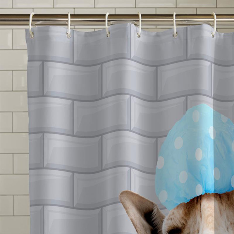 Bubble Bath Giraffe Shower Curtain