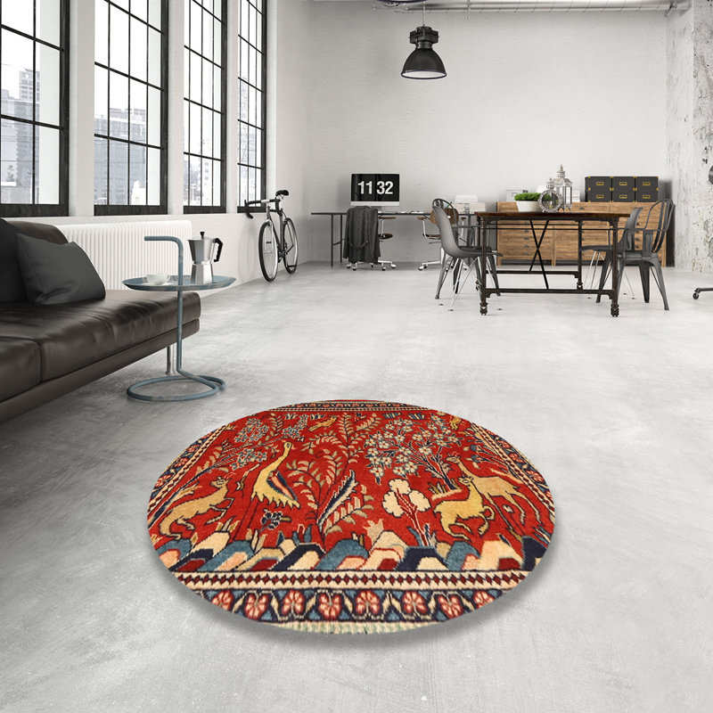 Performance Oriental Indoor Rug, Round 7'