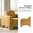 Werts 36" Modern Curved Chenille Armchair-1718796