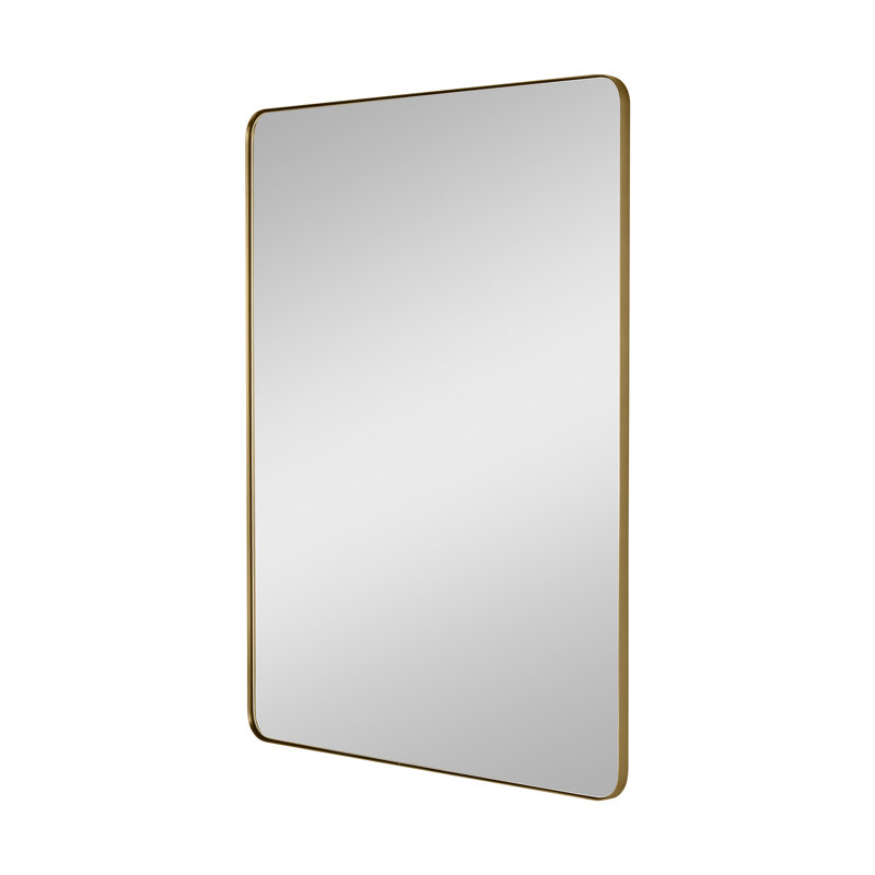 Grand miroir rectangulaire Planer de Génération Lighting , 48 po x 36 po, Or